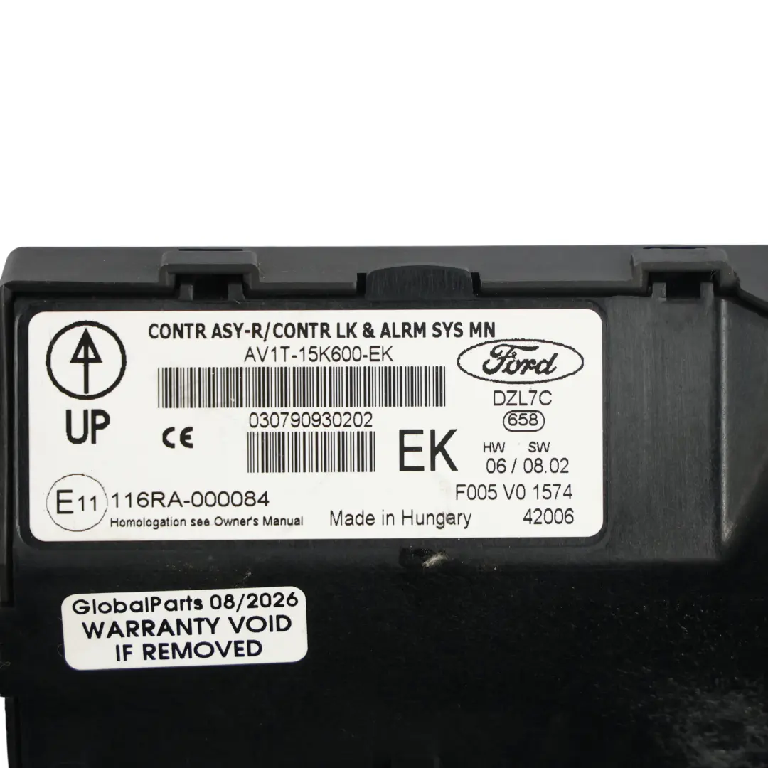 Ford Fiesta Mk7 Body Control Module Unit BCM - SKU AV1T-15K600-EK - Part number AV1T-15K600-EK