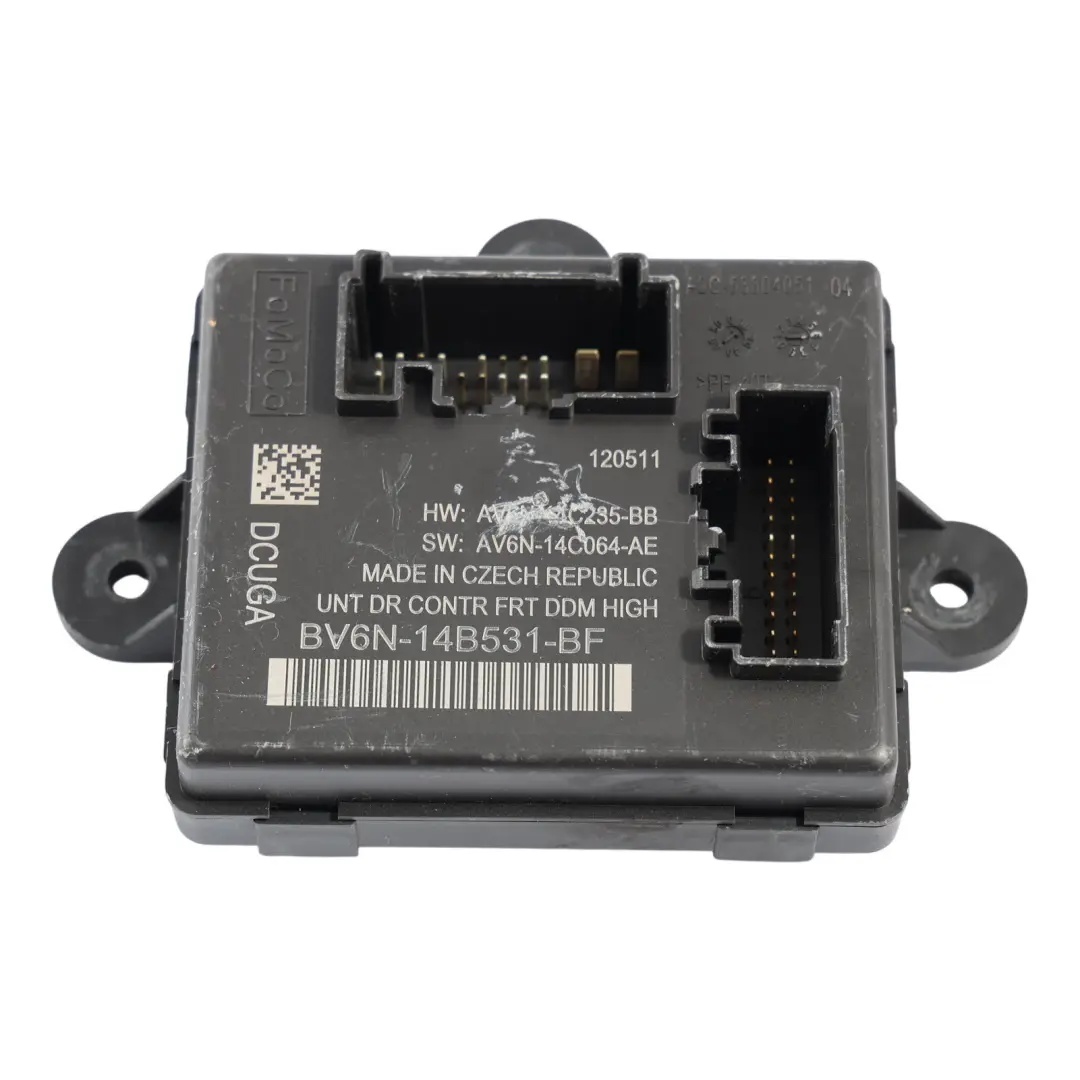 Mk3 Door Control Module ECU Front Right O/S to Ford Focus with Part number BV6N-14B531-BF Ford Focus Mk3 Door Control Module ECU Front Right O/S - SKU RHD-BV6N-14B531-BF - Part number BV6N-14B531-BF