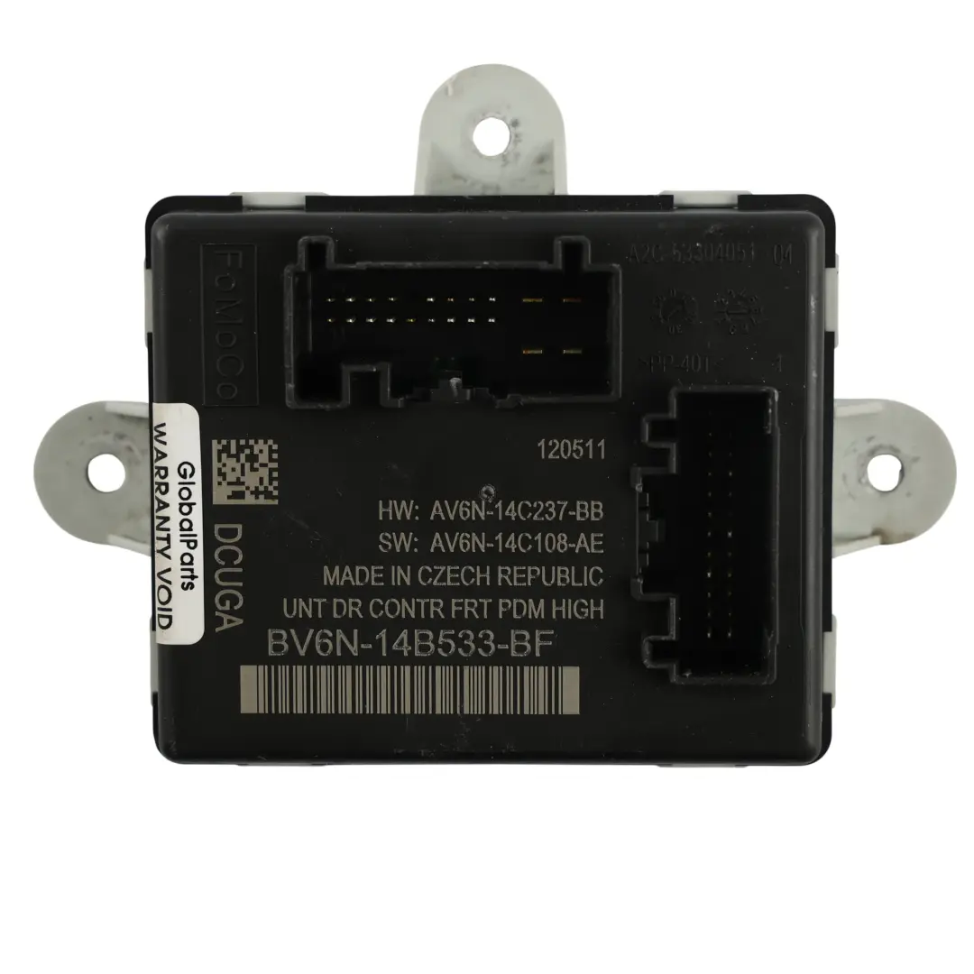 Ford Focus C-Max MK2 Modulo Controllo Porta Anteriore Sinistro - SKU AV6N-14C237-BB - Numero di parte AV6N-14C237-BB
