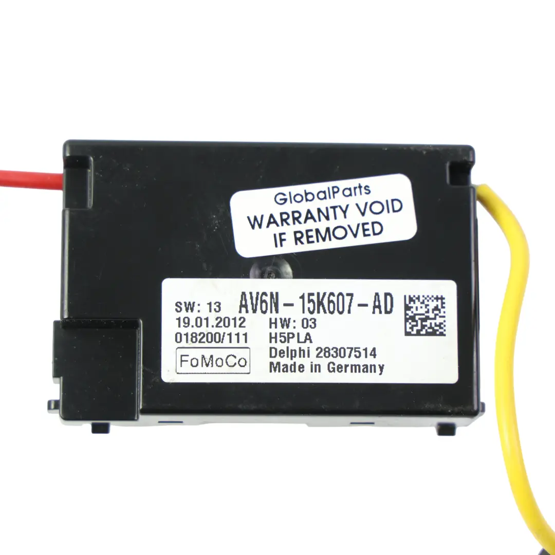 Mk3 Interior Alarm Motion Sensor Control Unit Module to Ford Focus with Part number AV6N-15K607-AD Ford Focus Mk3 Interior Alarm Motion Sensor Control Unit Module - SKU AV6N-15K607-AD - Part number AV6N-15K607-AD