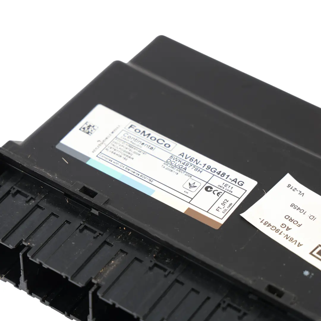 Ford Focus MK3 Modulo Controllo Unità ECU Accesso Senza Chiave - SKU AV6N-19G481-AG - Numero di parte AV6N-19G481-AG