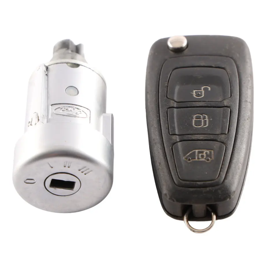 Ford Transit Custom Mk8 Remote Key Fob Ignition Lock Barrel Set BK2A3677AG