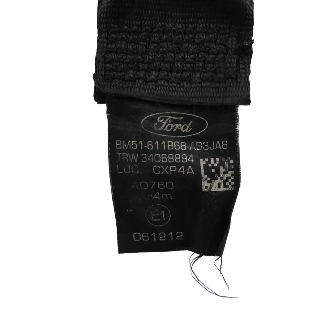 Ford Focus MK3 Ceinture de Sécurité Arrière Gauche Droite - SKU BM51-611B68-AB - Numéro de pièce BM51-611B68-AB