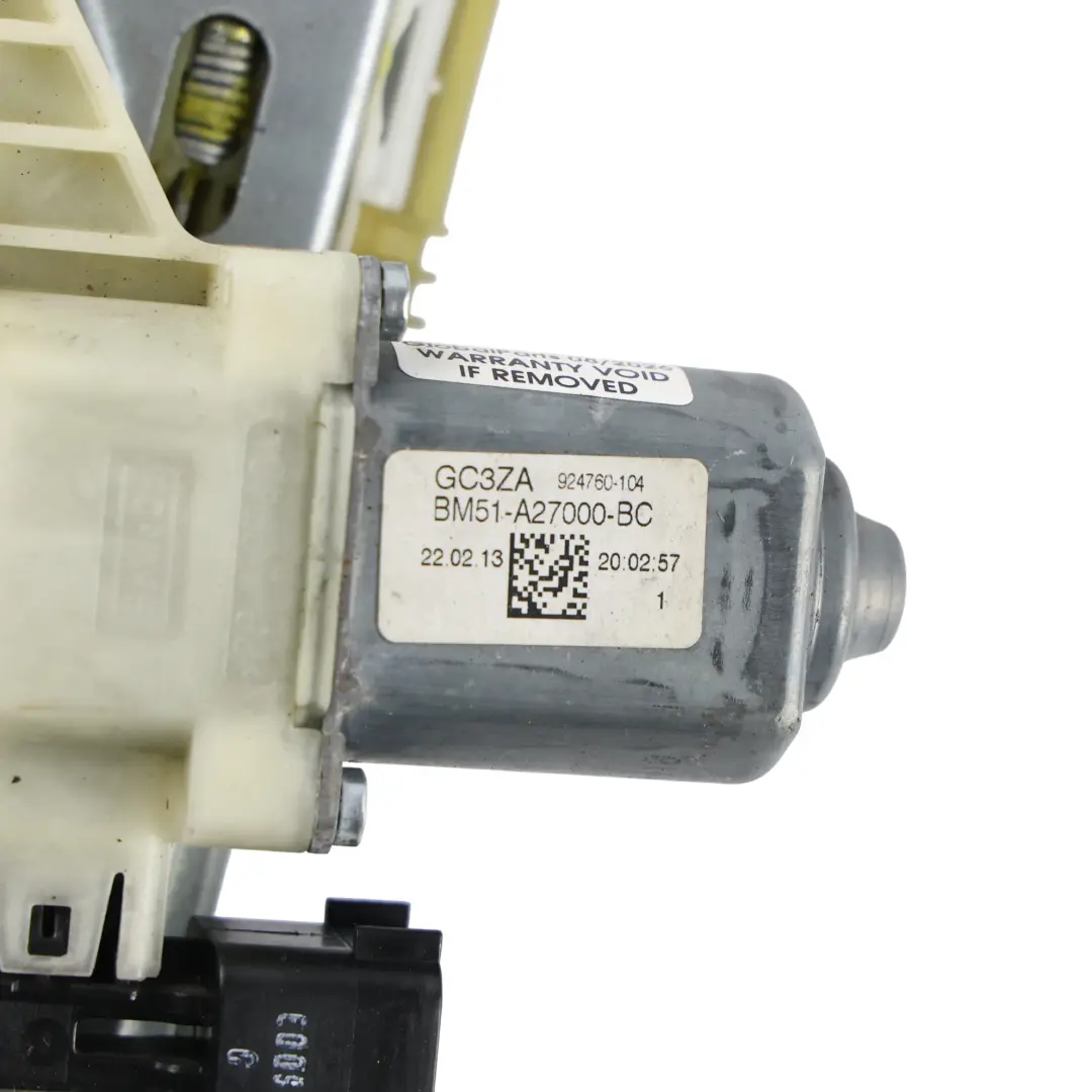Mk3 Rear Window Regulator Mechanism Motor Right O/S to Ford Focus with Part number BM51-A27000-BC Ford Focus Mk3 Rear Window Regulator Mechanism Motor Right O/S - SKU BM51-A27000-BC - Part number BM51-A27000-BC