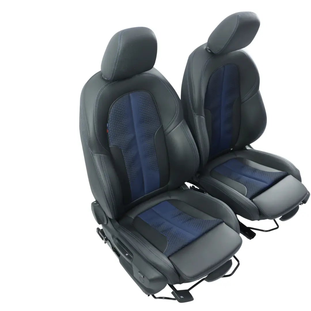 Front Rear Sport Seat Set Heated Imitation Leather Trigon Black Blue to BMW F44 with Part number BMW-F44-GRAN-COUPE-SEATS-SET-SCHWARZ-BLAU BMW F44 Front Rear Sport Seat Set Heated Imitation Leather Trigon Black Blue - SKU BMW-F44-GRAN-COUPE-SEATS-SET-SCHWARZ-BLAU - Part number BMW-F44-GRAN-COUPE-SEATS-SET-SCHWARZ-BLAU