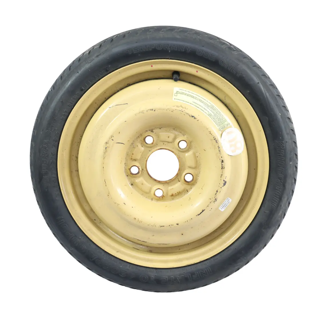 Llanta Acero 4J 15" Neumático 175/65 R14 Bridgestone 5 Tornillos para Unbranded con número de pieza BRIDGESTONE-SPARE-WHEEL Unbranded Llanta Acero 4J 15" Neumático 175/65 R14 Bridgestone 5 Tornillos - SKU BRIDGESTONE-SPARE-WHEEL - Número de pieza BRIDGESTONE-SPARE-WHEEL