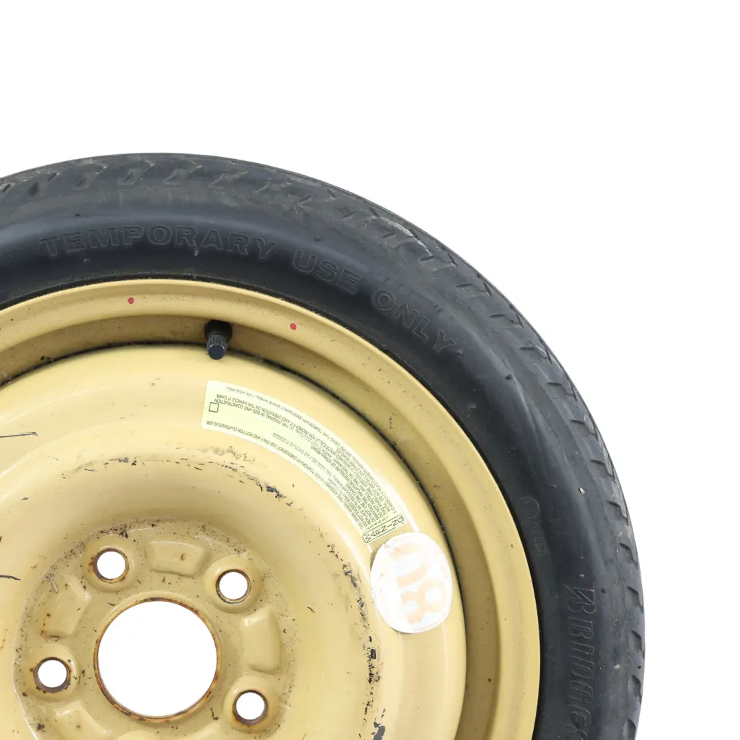  Spare Wheel Steel Rim 4J 15" Tyre 175/65 R14 Bridgestone 5-Stud - SKU BRIDGESTONE-SPARE-WHEEL - Part number BRIDGESTONE-SPARE-WHEEL