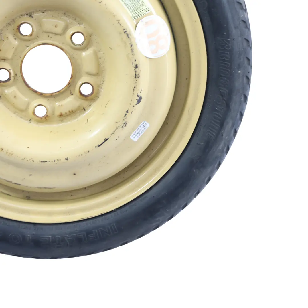 Unbranded Cerchio Acciaio Ruota Scorta 4J 15" Pneumatico 175/65 R14 Bridgestone - SKU BRIDGESTONE-SPARE-WHEEL - Numero di parte BRIDGESTONE-SPARE-WHEEL