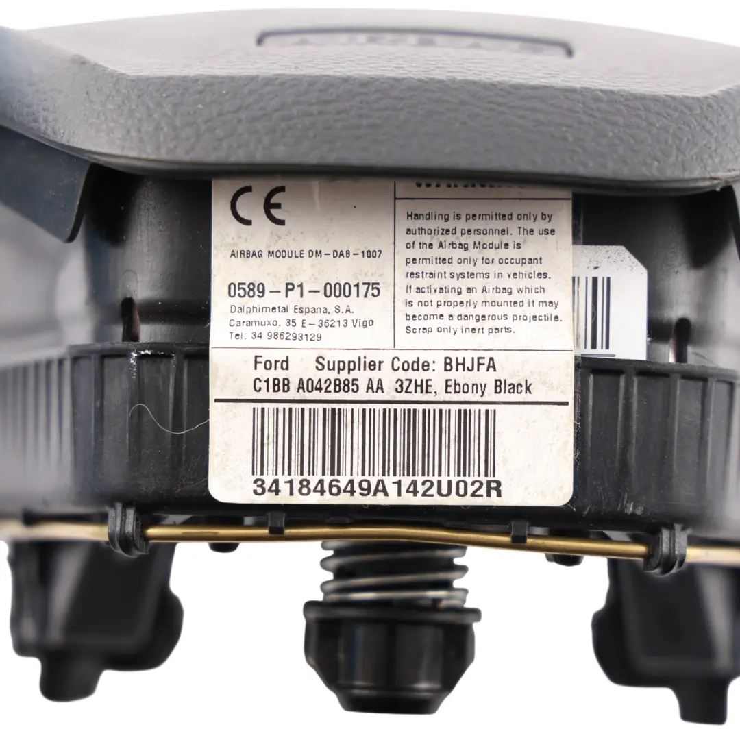 Mk6 Mk7 Steering Wheel Air Module Unit Black to Ford Fiesta with Part number C1BB-A042B85-AA Ford Fiesta Mk6 Mk7 Steering Wheel Air Module Unit Black - SKU C1BB-A042B85-AA - Part number C1BB-A042B85-AA