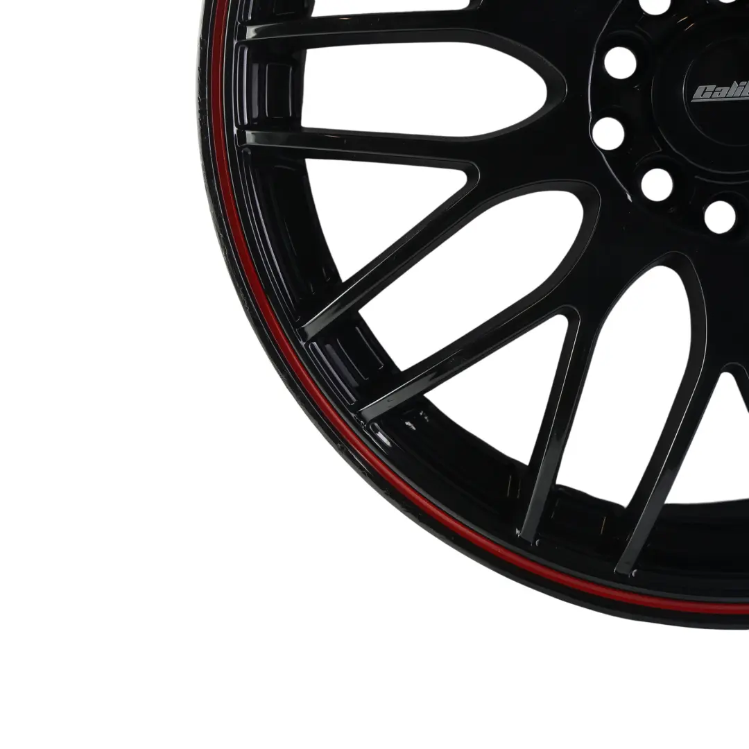  Inny Calibre Motion Jante Alliage Noir 17" 7J ET:40 Bande Rouge - SKU CALIBRE-RIM-2 - Numéro de pièce CALIBRE-RIM