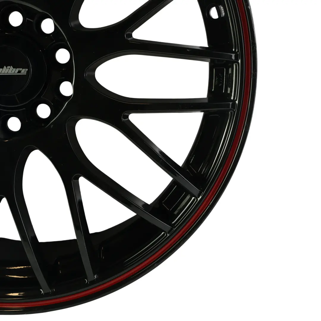  Inny Calibre Motion Cerchione Lega Nero 17" 7J ET:40 Striscia Rossa - SKU CALIBRE-RIM-2 - Numero di parte CALIBRE-RIM