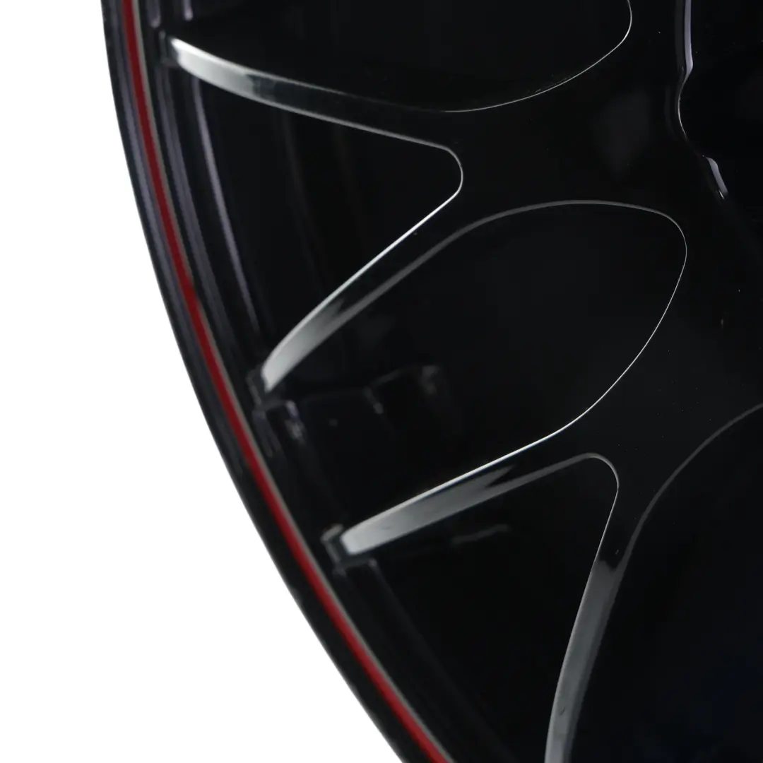  Calibre Motion Alloy Wheel Rim Black 17" 7J ET:40 Red Stripe - SKU CALIBRE-RIM-2 - Part number CALIBRE-RIM