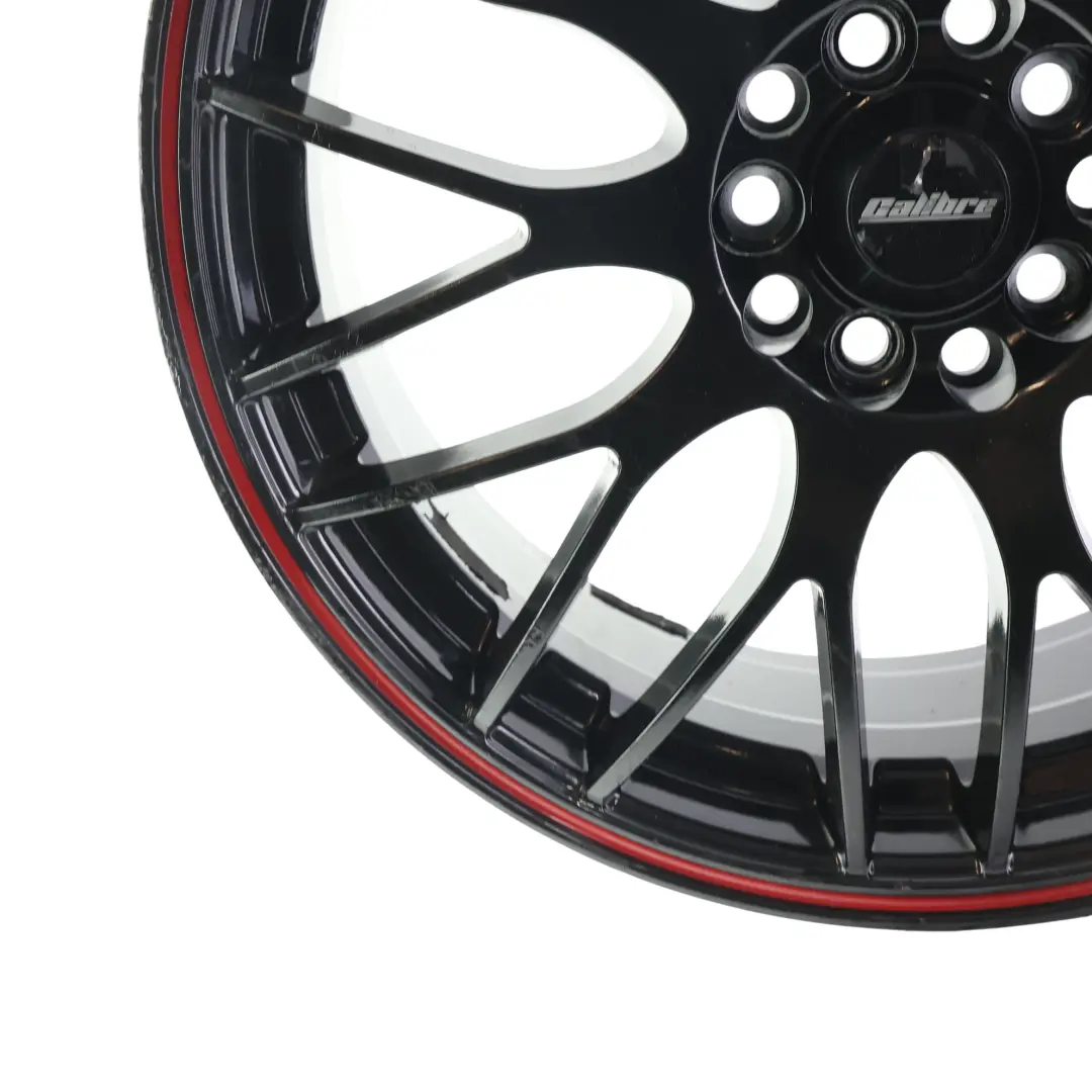  Calibre Black Alloy Wheel Rim 17" 7J Red Stripe - SKU CALIBRE-VIA-17-1 - Part number CALIBRE-VIA-17
