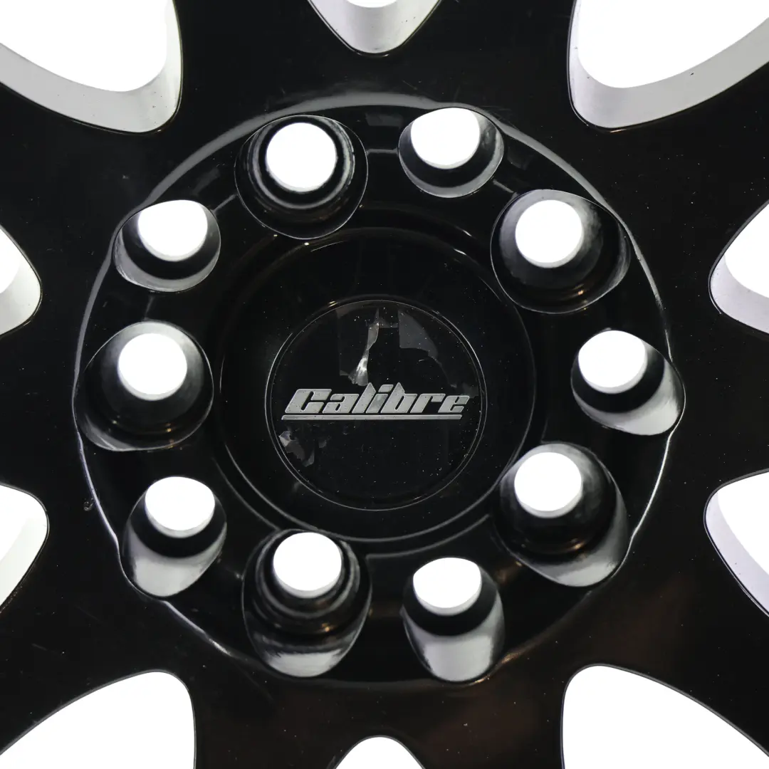  Calibre Black Alloy Wheel Rim 17" 7J Red Stripe - SKU CALIBRE-VIA-17-1 - Part number CALIBRE-VIA-17