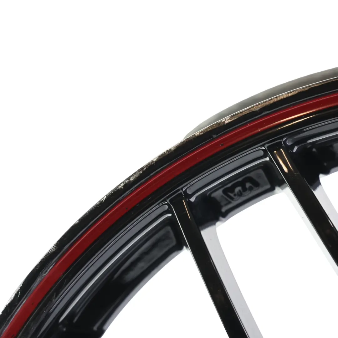  Calibre Black Alloy Wheel Rim 17" 7J Red Stripe - SKU CALIBRE-VIA-17-1 - Part number CALIBRE-VIA-17