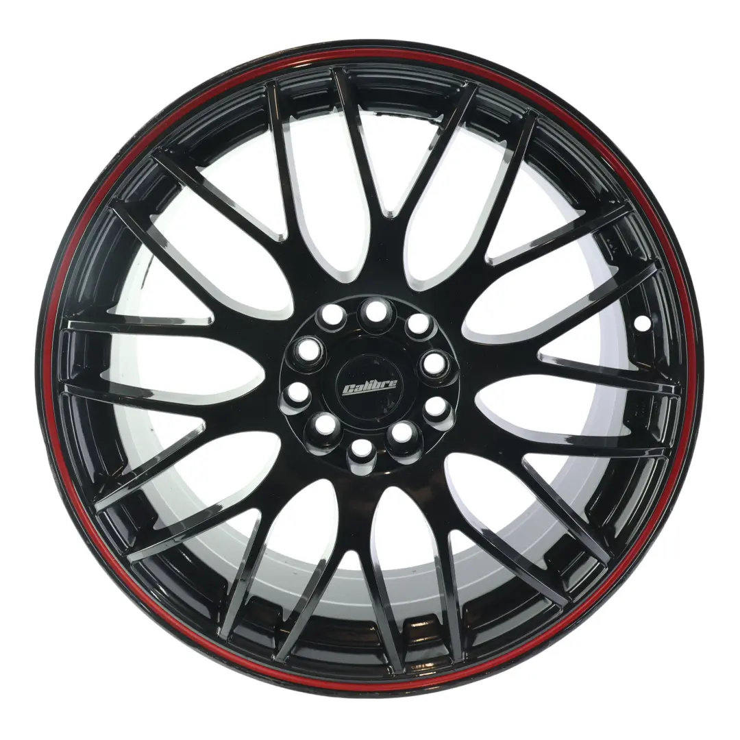 Calibre Black Alloy Wheel Rim 17" 7J Red Stripe to with Part number CALIBRE-VIA-17 Calibre Black Alloy Wheel Rim 17" 7J Red Stripe - SKU CALIBRE-VIA-17-2 - Part number CALIBRE-VIA-17