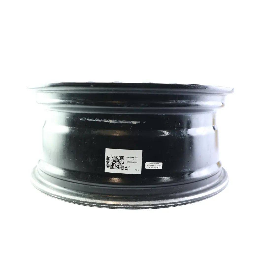  Calibre Black Alloy Wheel Rim 17" 7J Red Stripe - SKU CALIBRE-VIA-17-2 - Part number CALIBRE-VIA-17