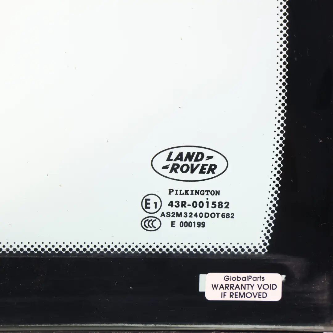Range Rover L322 Rear Quarter Window Glass Glazing Left N/S XH42-21423-CB - SKU LR040923 - Part number LR040923 