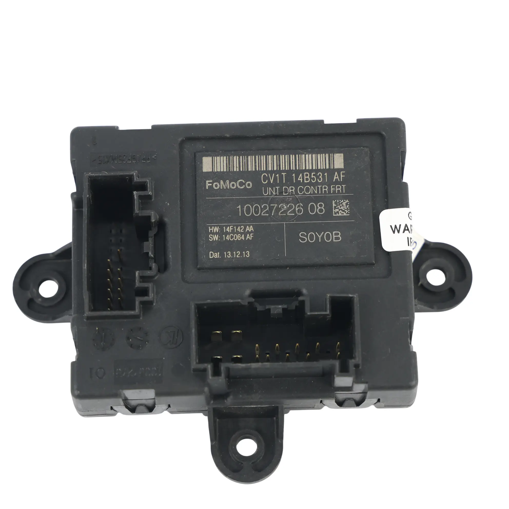 Ford Fiesta MK7 B-Max Module Contrôle Porte Avant Côté Conducteur CV1T-14B531-AF