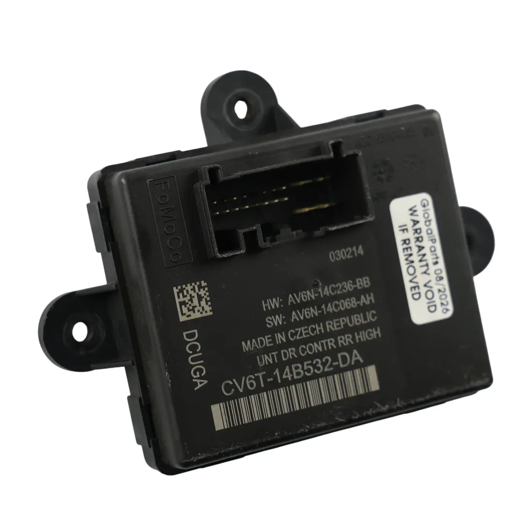 Ford Kuga C520 Module Contrôle Porte Arrière Gauche Droite - SKU CV6T-14B532-DA - Numéro de pièce CV6T-14B532-DA
