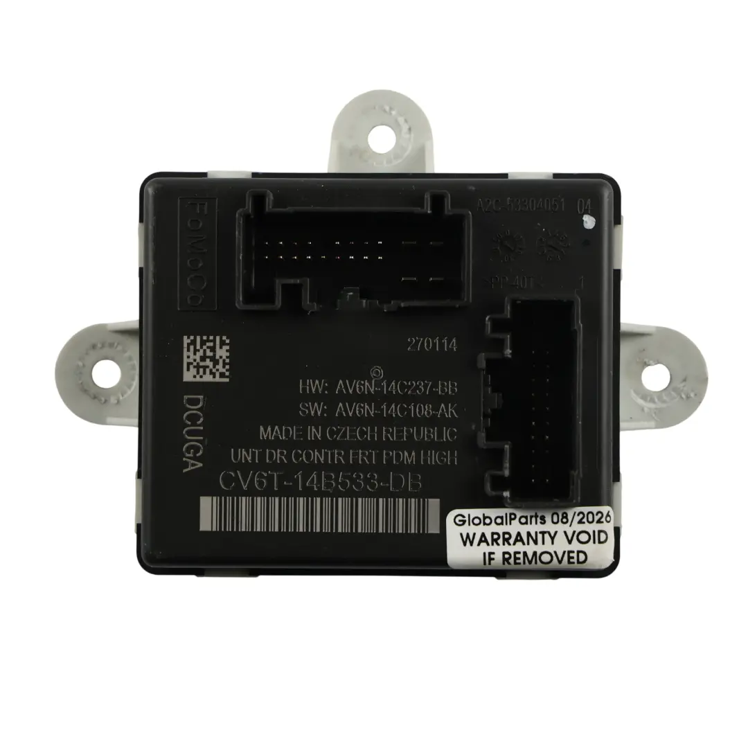 Ford Kuga C520 Módulo Control Puerta Delantera Lado Pasajero CV6T-14B531-DB - SKU CV6T-14B533-DB - Número de pieza CV6T-14B533-DB