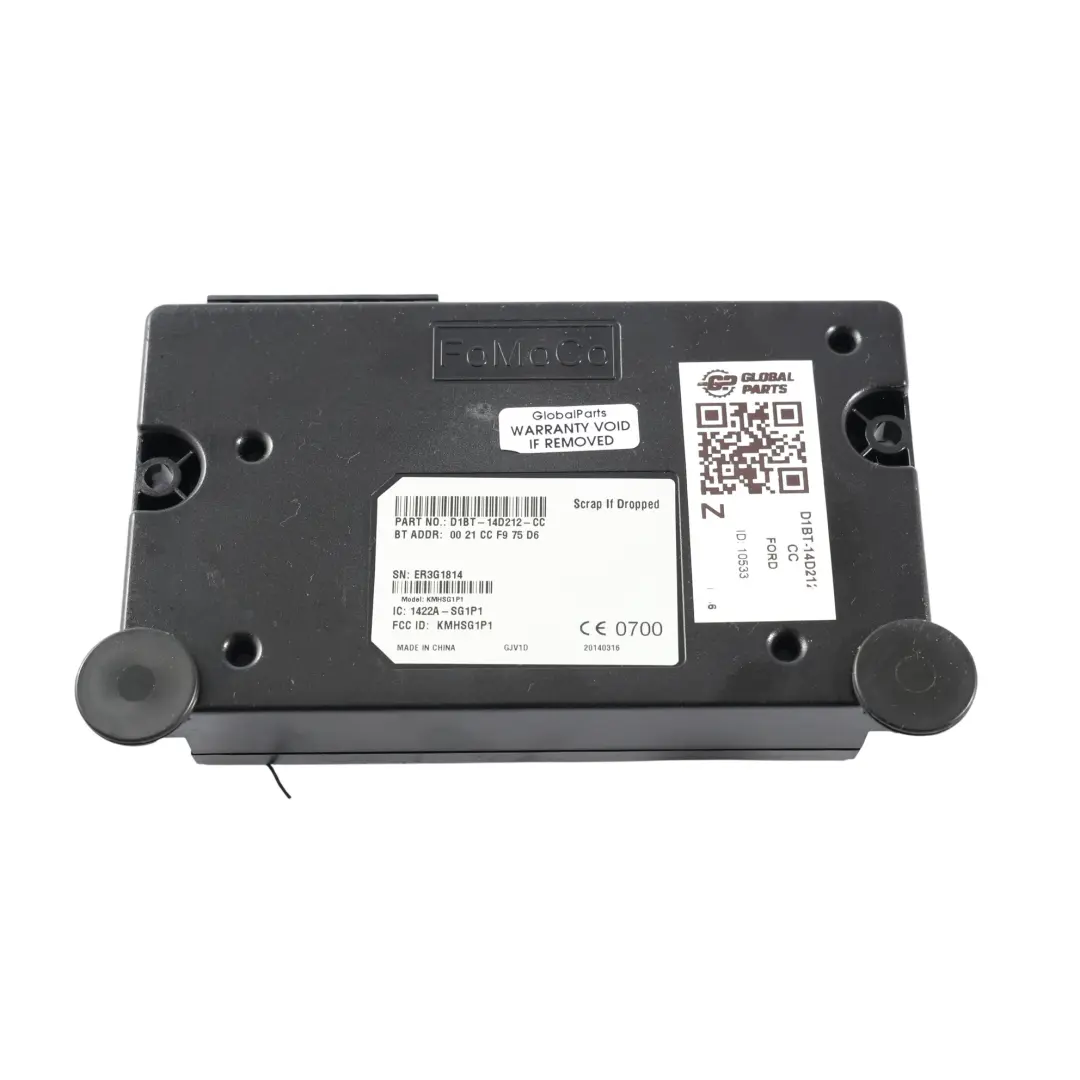 Ford Fiesta Mk7 Bluetooth Control Module Unit ECU - SKU D1BT-14D212-CC - Part number D1BT-14D212-CC