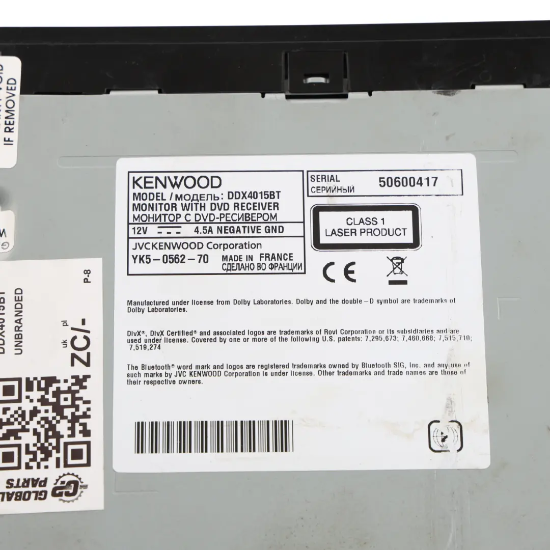 KENWOOD Car Radio Stereo Audio System Connects2 to with Part number DDX4015BT KENWOOD Car Radio Stereo Audio System Connects2 - SKU DDX4015BT - Part number DDX4015BT