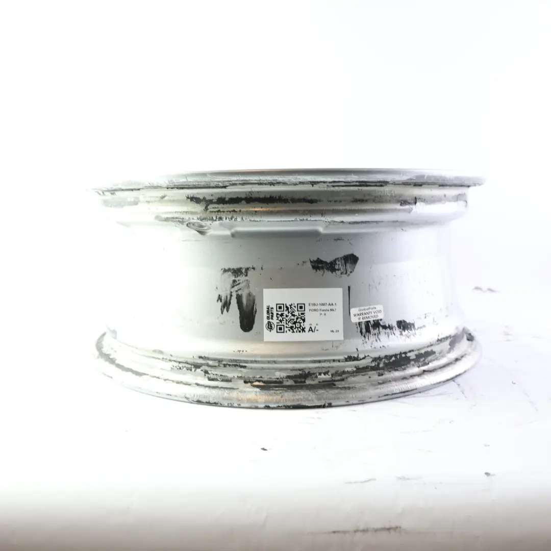 Ford Fiesta Mk7 SIlver Wheel Alloy Rim 15" 6J ET:47.5 - SKU E1BJ-1007-AA-1 - Part number E1BJ-1007-AA