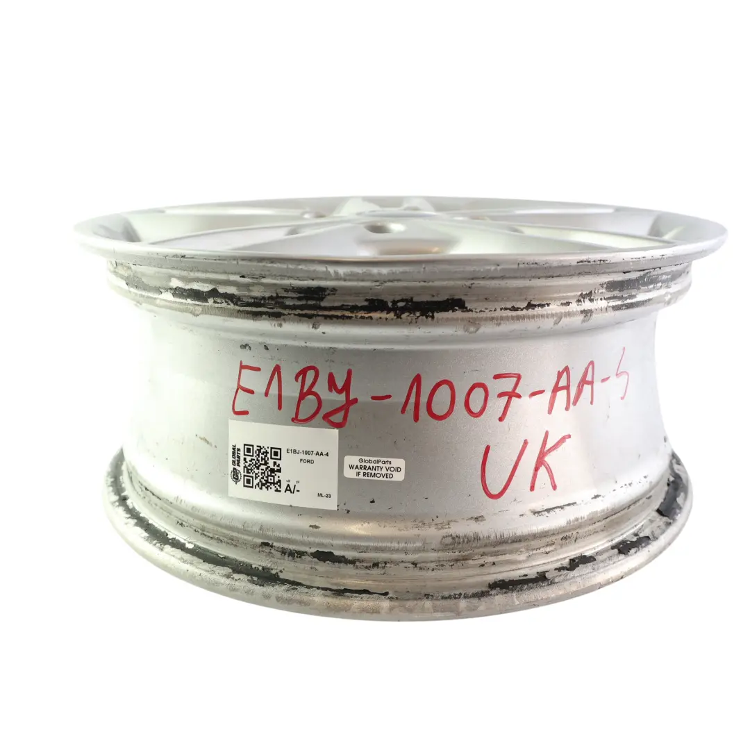Ford Fiesta Mk7 SIlver Wheel Alloy Rim 15" 6J ET:47.5 - SKU E1BJ-1007-AA-4 - Part number E1BJ-1007-AA