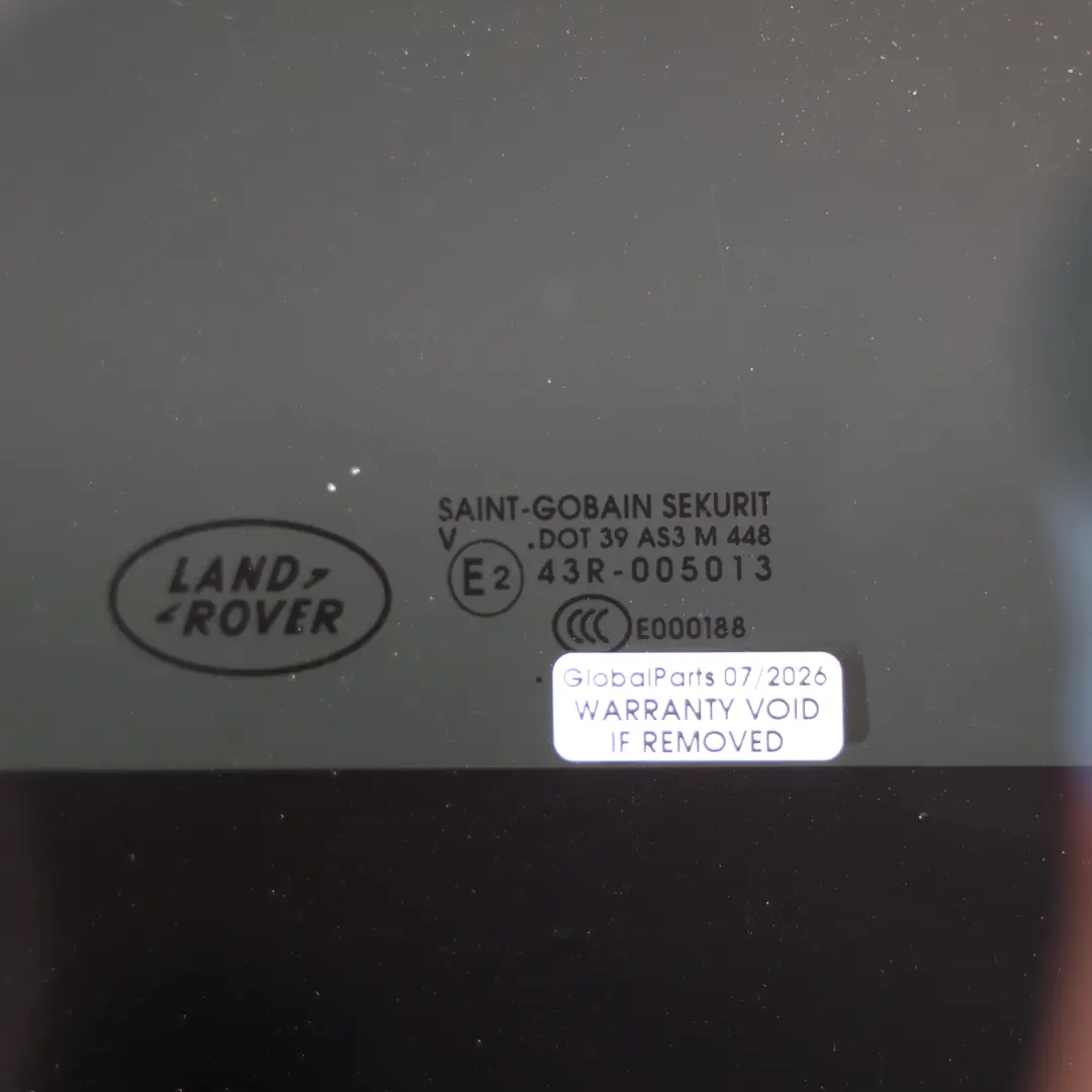 Range Rover Sport L320 Sliding Roof Window Glass Glazing AS3 6H32-503A19-AA - SKU EFT500032 - Part number EFT500032
