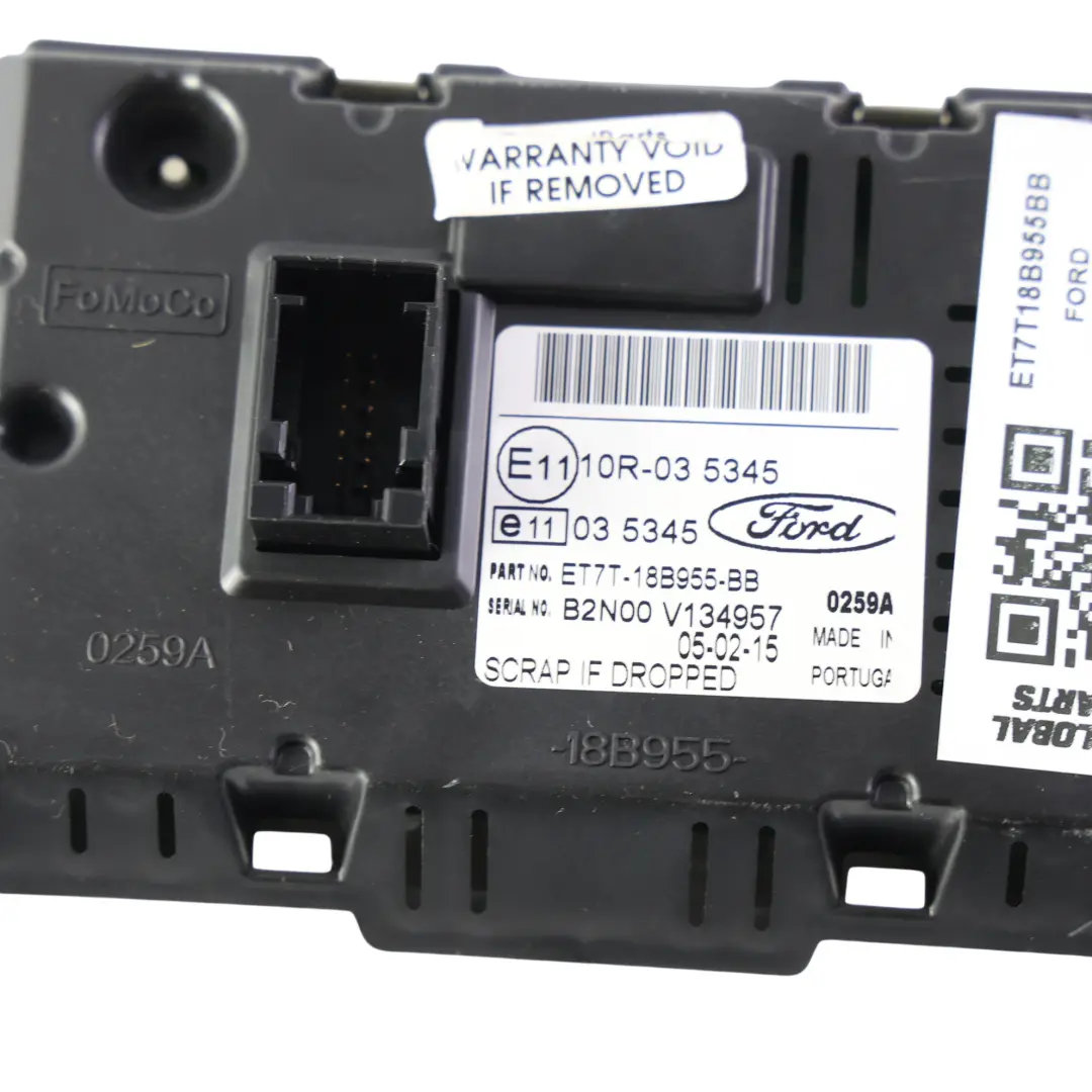 Ford Fiesta MK7 Écran Affichage Tableau de Bord Multifonction ET7T-18B955-BB - SKU ET7T18B955BB - Numéro de pièce ET7T18B955BB