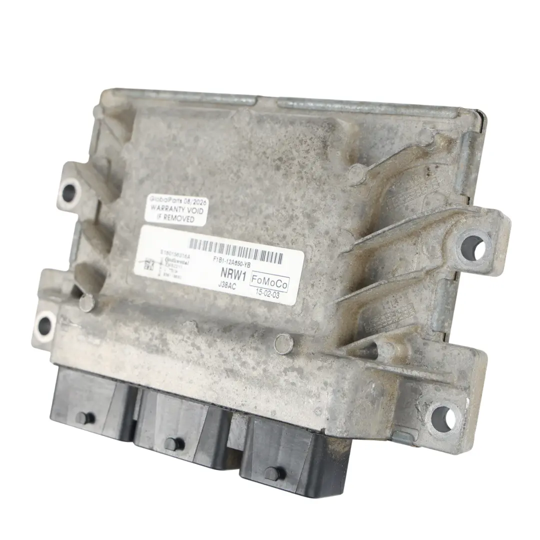 Ford Fiesta Mk7 Engine ECU Control Unit 105HP 1.6 Petrol Automatic - SKU F1B112A650YB - Part number F1B112A650YB