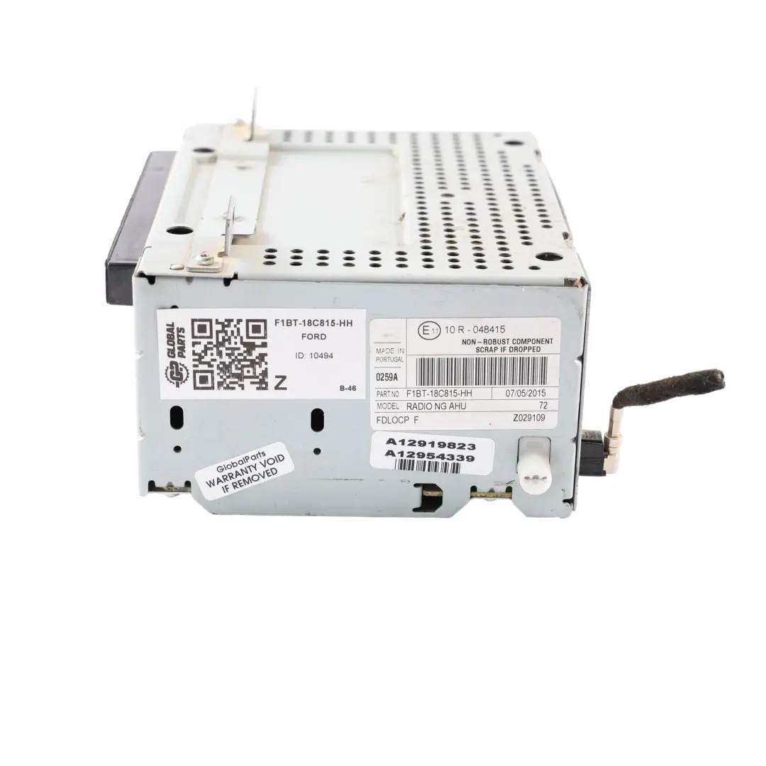 Ford Transit Custom Focus MK3 Radio CD Unidad Principal - SKU F1BT-18C815-HH - Número de pieza F1BT-18C815-HH