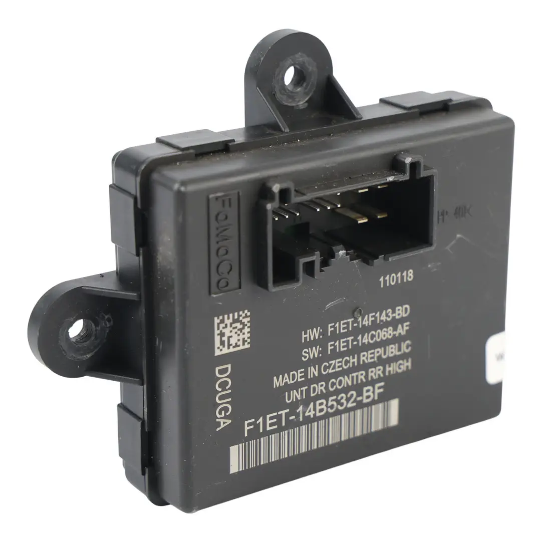 Ford Focus Mk3 Rear Door Control Module Unit ECU Left N/S F1ET-14B532-BF - SKU F1ET14B532BF - Part number F1ET14B532BF