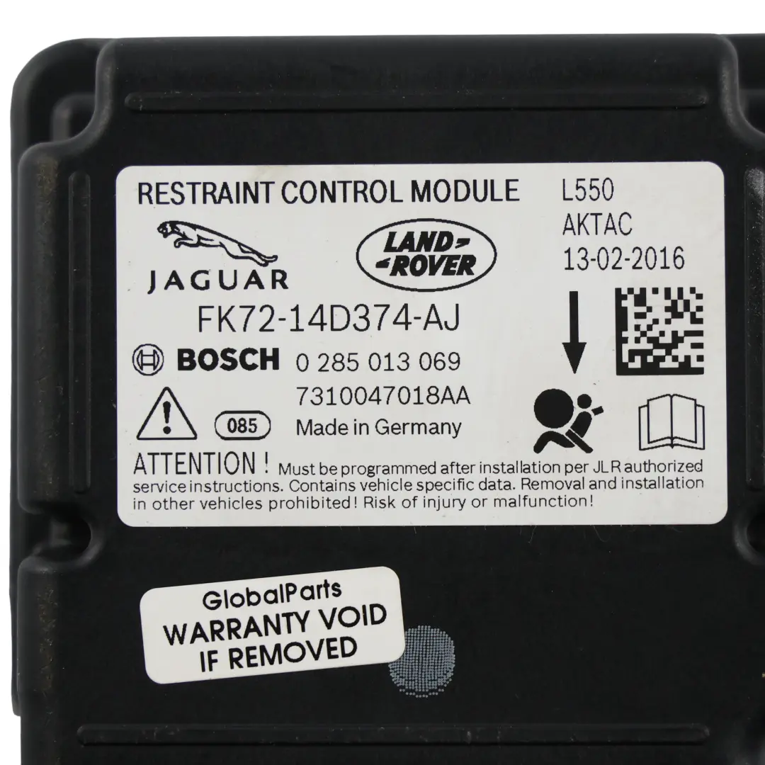 Land Rover Discovery L550 Air Module Control Unit ECU BOSCH - SKU FK72-14D374-AJ - Part number FK72-14D374-AJ