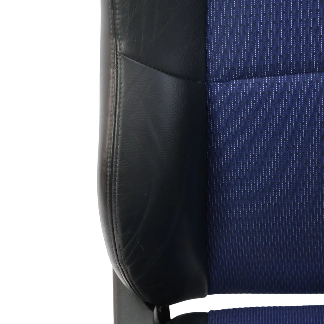 Ford Fiesta ST Mk5 Front Rear Seats Set Heated Black Leather Blue Cloth - SKU RHD-FORD-FIESTA-ST-MK5-SEATS-SET-BLUE - Part number FORD-FIESTA-ST-MK5-SEATS-SET-BLUE