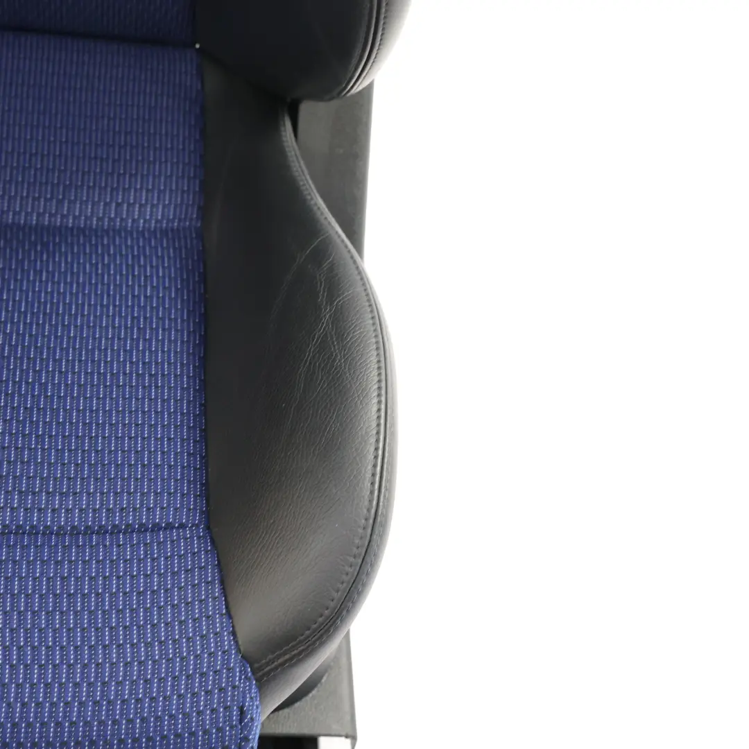 Ford Fiesta ST Mk5 Front Rear Seats Set Heated Black Leather Blue Cloth - SKU RHD-FORD-FIESTA-ST-MK5-SEATS-SET-BLUE - Part number FORD-FIESTA-ST-MK5-SEATS-SET-BLUE