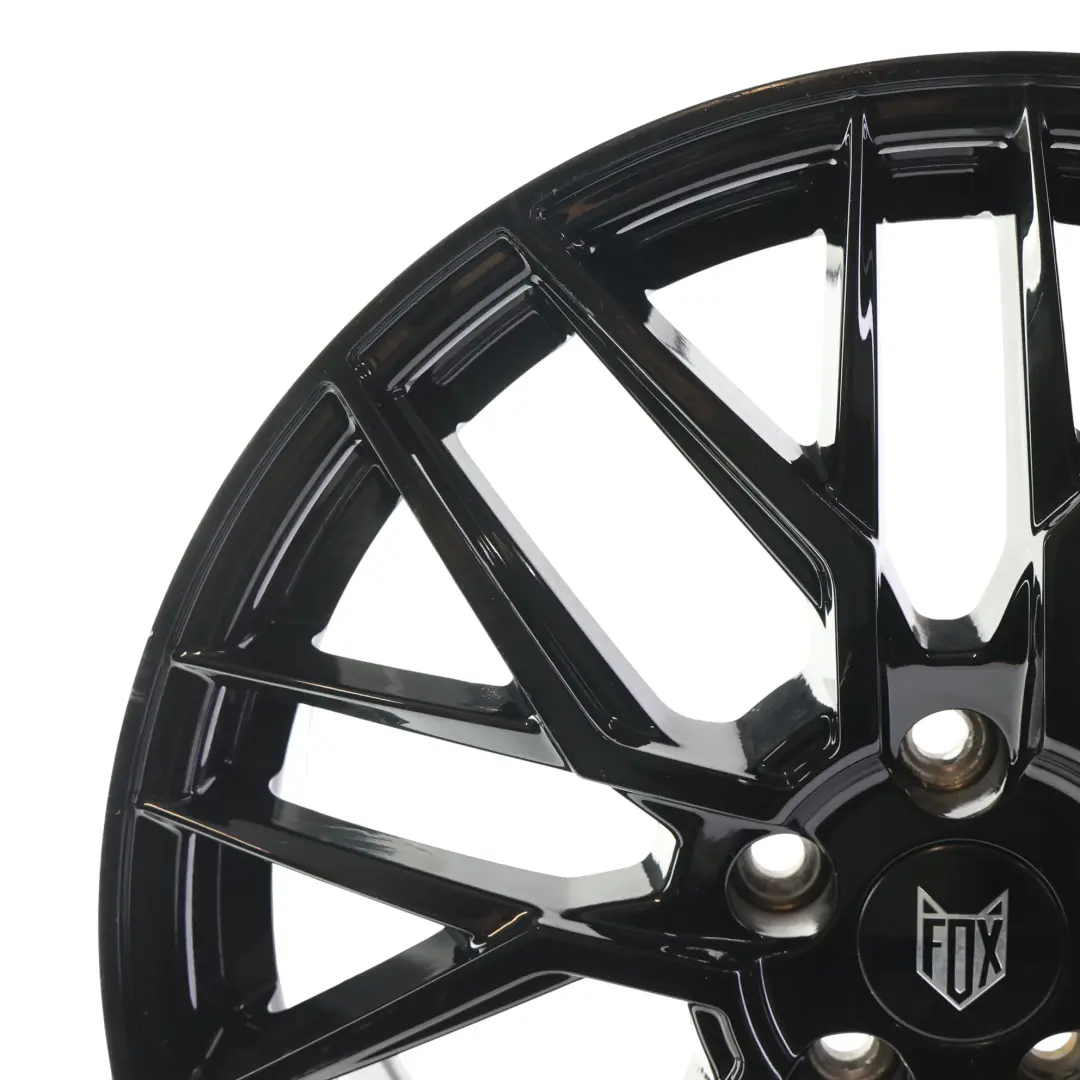 Wheel Alloy Rim FOX BMA S1 Black Glossy 17" 7J ET:38 - SKU FOX-VIA-17-1 - Part number FOX-VIA-17