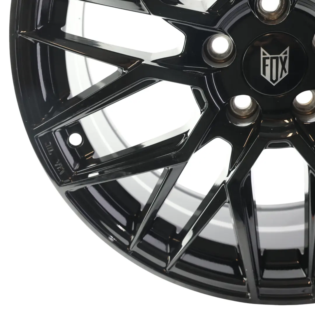 Alloy Rim FOX BMA S1 Black Glossy 17" 7J ET:38 to Wheel with Part number FOX-VIA-17 Wheel Alloy Rim FOX BMA S1 Black Glossy 17" 7J ET:38 - SKU FOX-VIA-17-1 - Part number FOX-VIA-17
