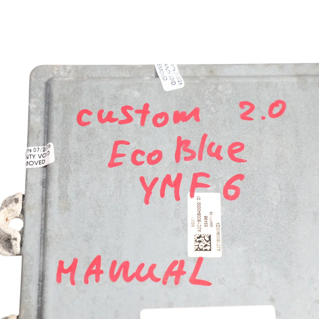 YMF6 130HP Engine Control Unit ECU to Ford Transit Custom 2.0 EcoBlue with Part number GK2112A650NA Ford Transit Custom 2.0 EcoBlue YMF6 130HP Engine Control Unit ECU - SKU GK2112A650NA - Part number GK2112A650NA