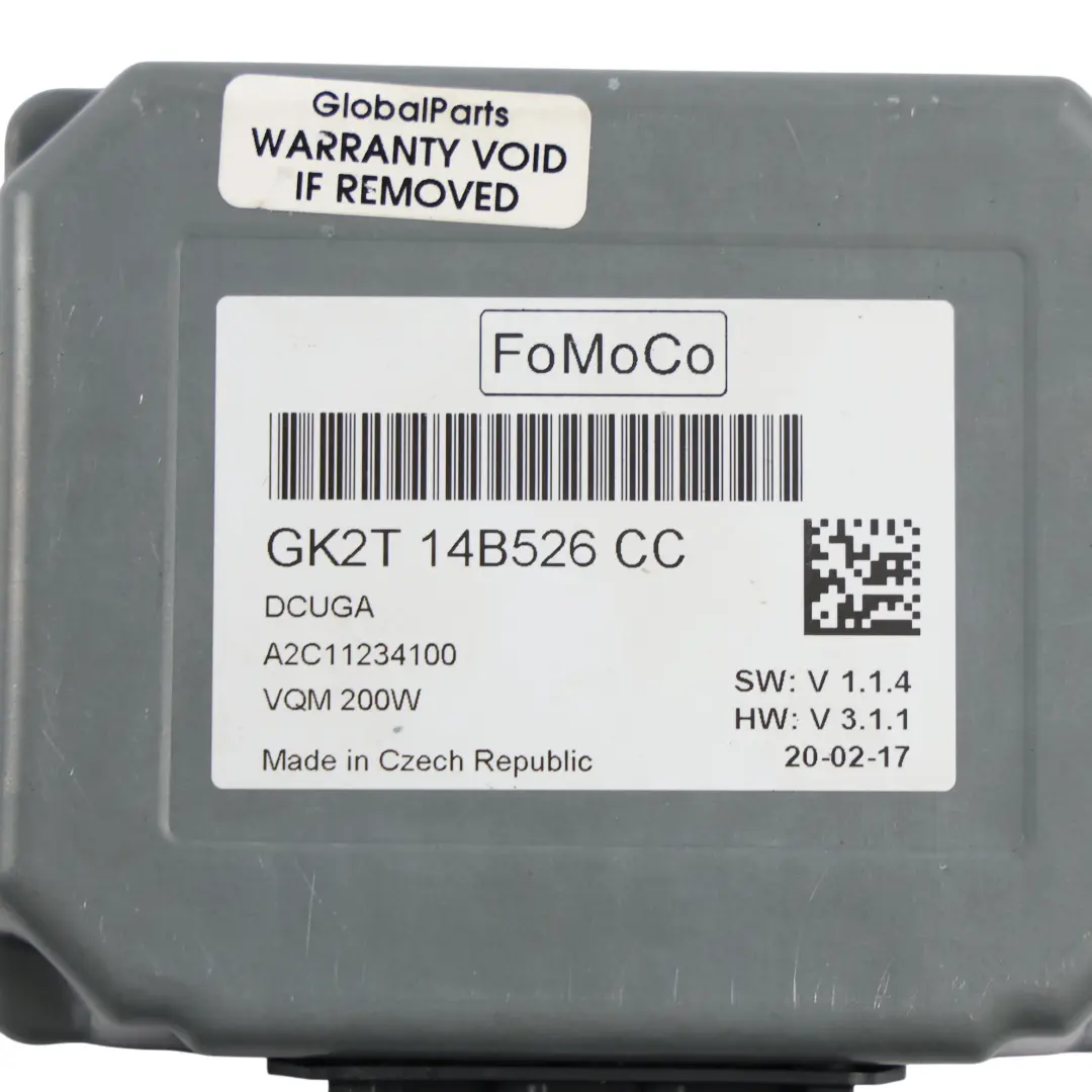 Ford Tourneo Custom Module Contrôle Tension Stabilisation - SKU GK2T-14B526-CC - Numéro de pièce GK2T-14B526-CC