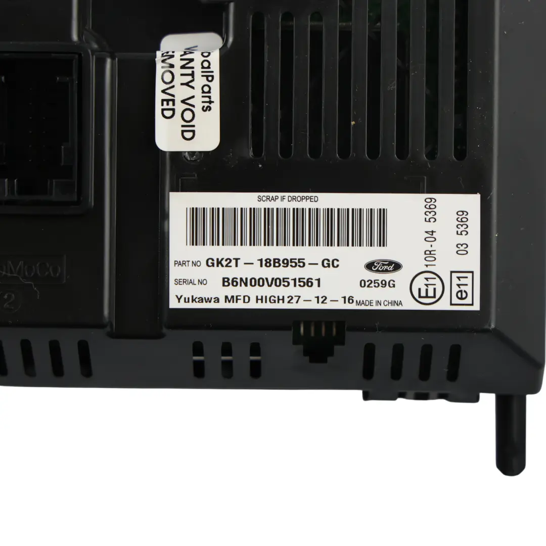 Ford Transit Custom Mk8 Display Screen Head Unit - SKU GK2T-18B955-GC - Part number GK2T-18B955-GC
