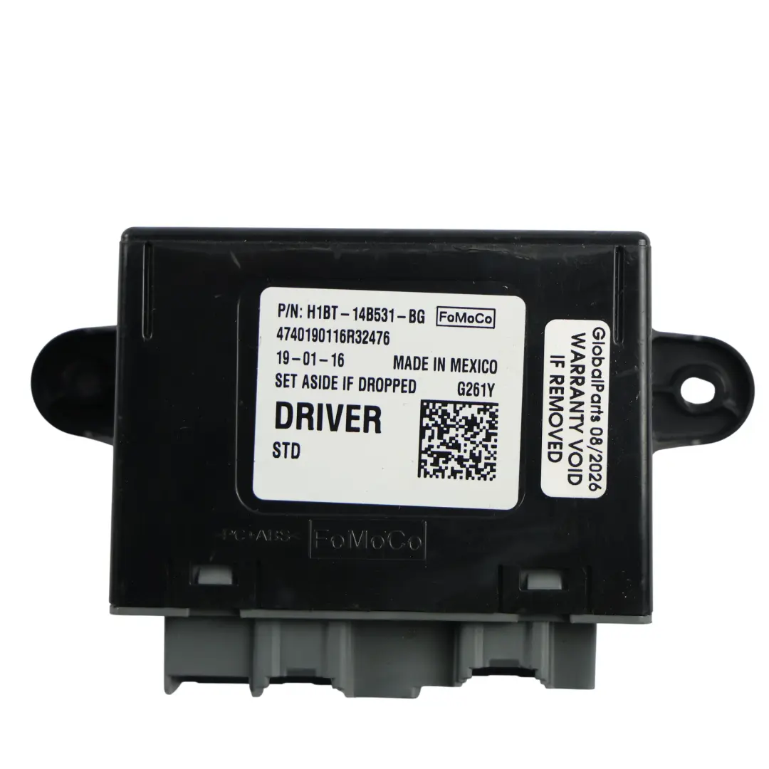 Ford Fiesta Mk8 Front Door Control Unit ECU Module Driver's Side - SKU H1BT-14B531-BG - Part number H1BT-14B531