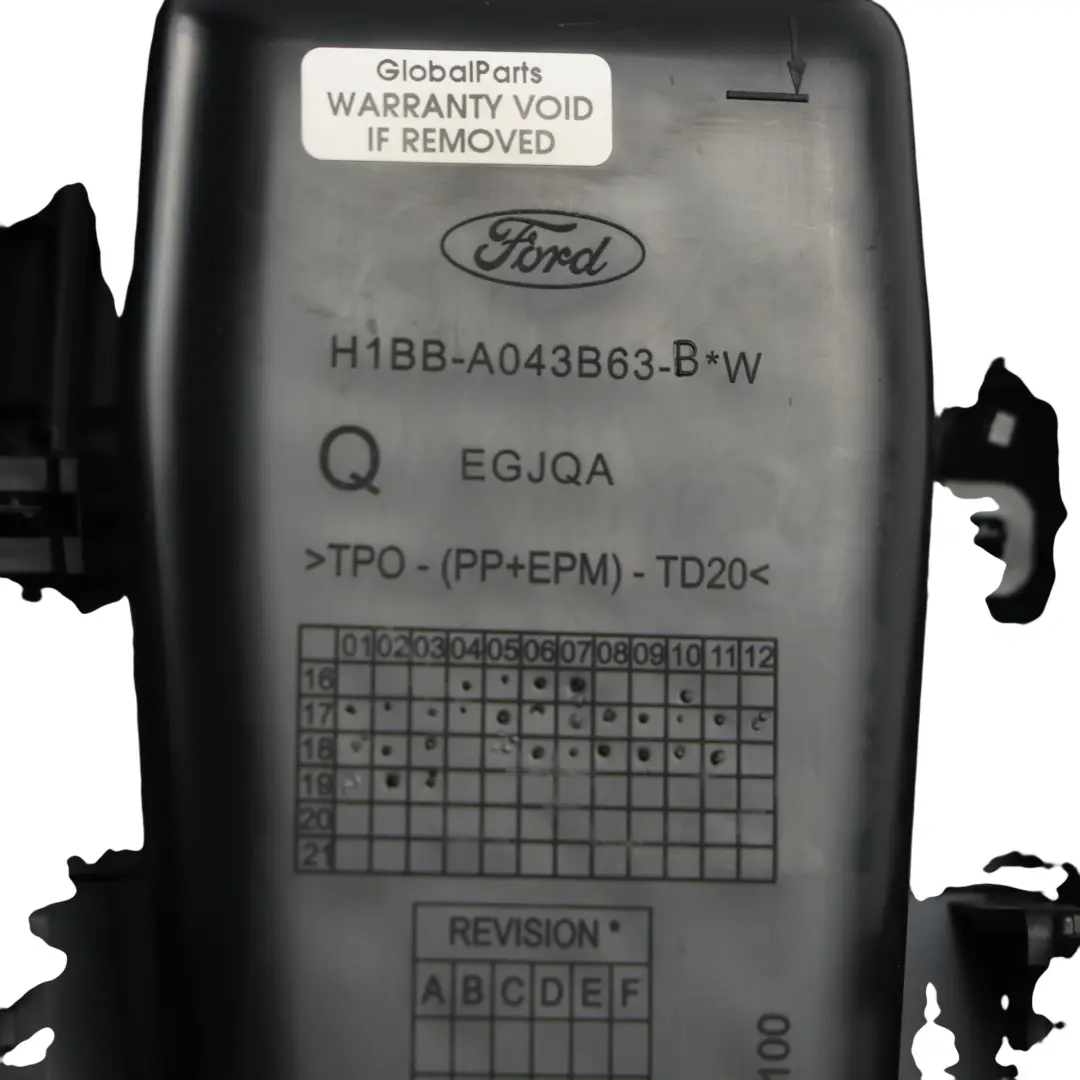 Mk8 Wkładka Konsoli Środkowej Tył Czarna HIBB-A043B63-B do Ford Fiesta ST o numerze 2086099 Ford Fiesta ST Mk8 Wkładka Konsoli Środkowej Tył Czarna HIBB-A043B63-B - SKU 2086099 - Numer Części 2086099