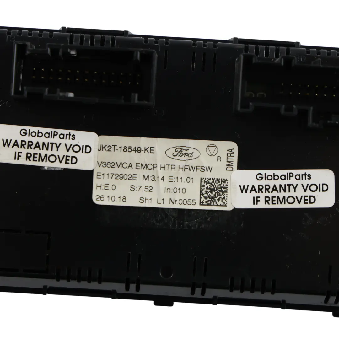 Mk8 A/C Heater Climate Control Switch Panel to Ford Transit with Part number JK2T-18549-KE Ford Transit Mk8 A/C Heater Climate Control Switch Panel - SKU JK2T-18549-KE - Part number JK2T-18549-KE
