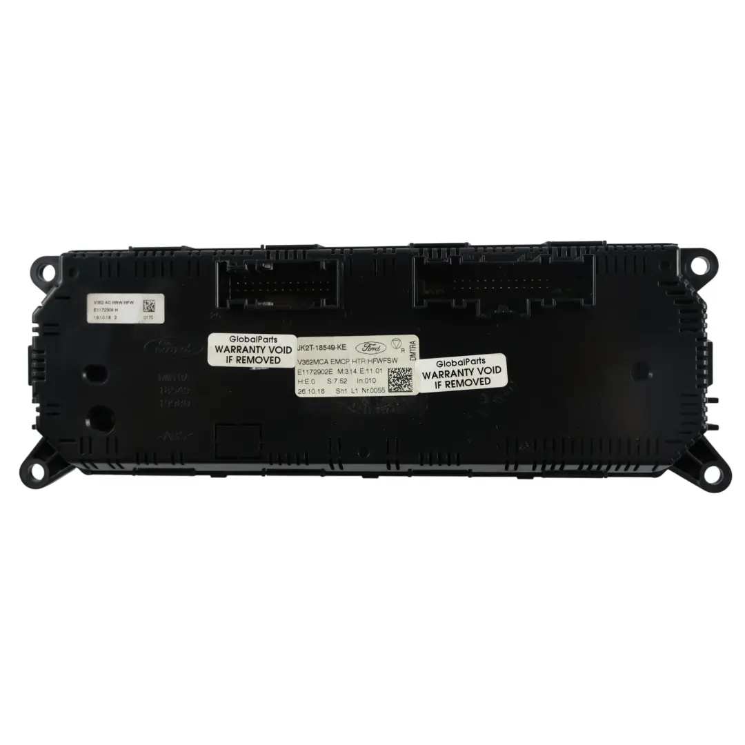 Ford Transit Mk8 A/C Heater Climate Control Switch Panel - SKU JK2T-18549-KE - Part number JK2T-18549-KE
