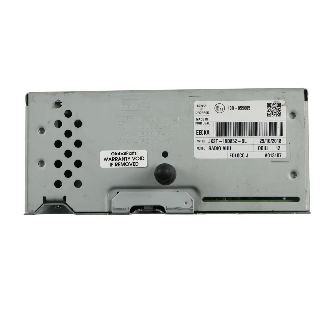 Ford Transit Mk8 Radio Stereo Sat Nav Head Player Unit Control - SKU JK2T-18D832-BL - Part number JK2T-18D832-BL