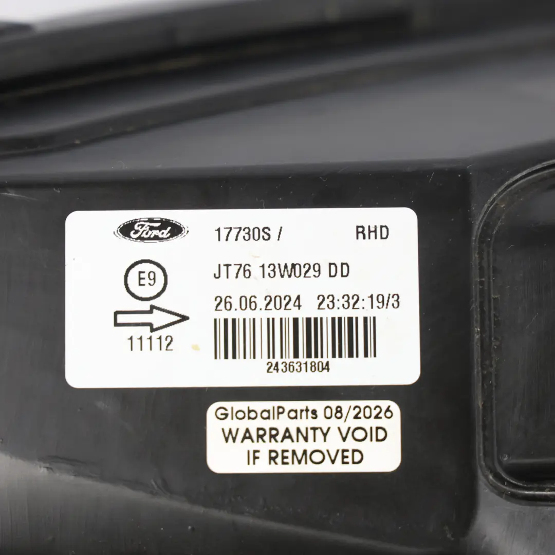 Ford Transit Courier Front Headlamp Headlight Right O/S Side JT76-13W029-DD - SKU RHD-2263643 - Part number 2263643