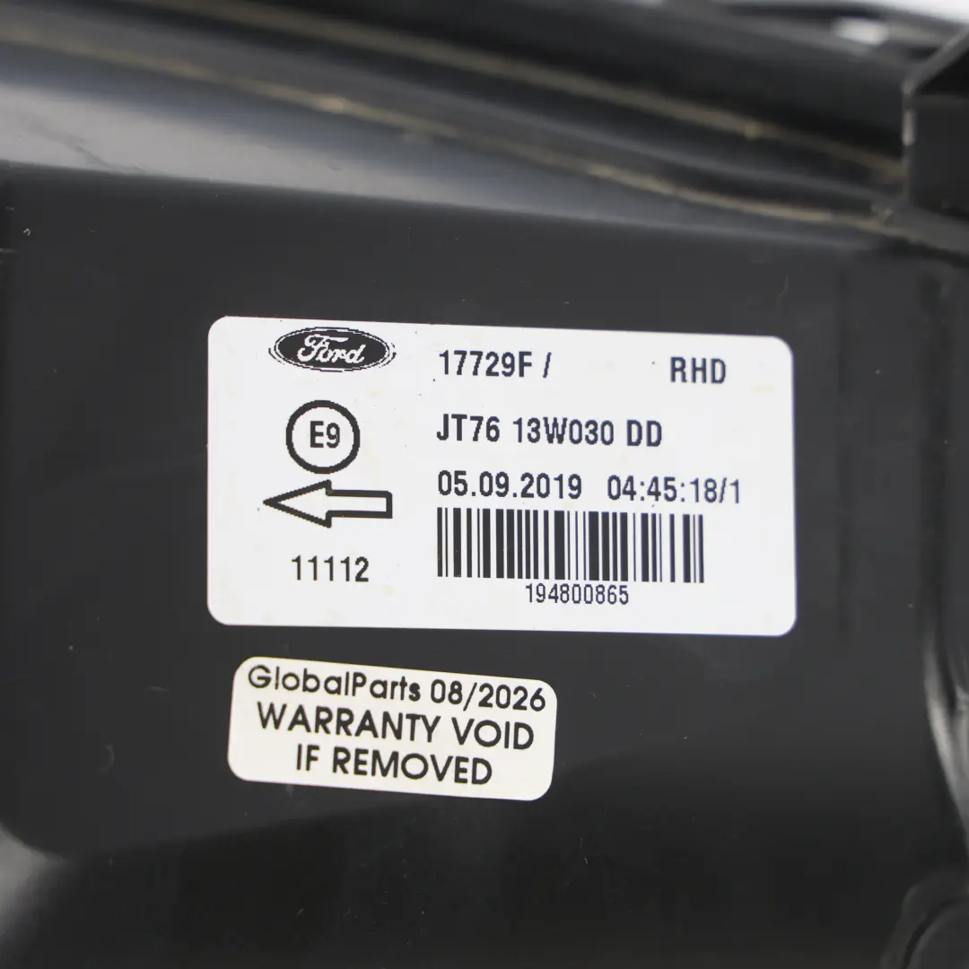 Ford Transit Courier Front Headlamp Headlight Left N/S Side JT76-13W029-DD - SKU RHD-2263647 - Part number JT7613W030DD