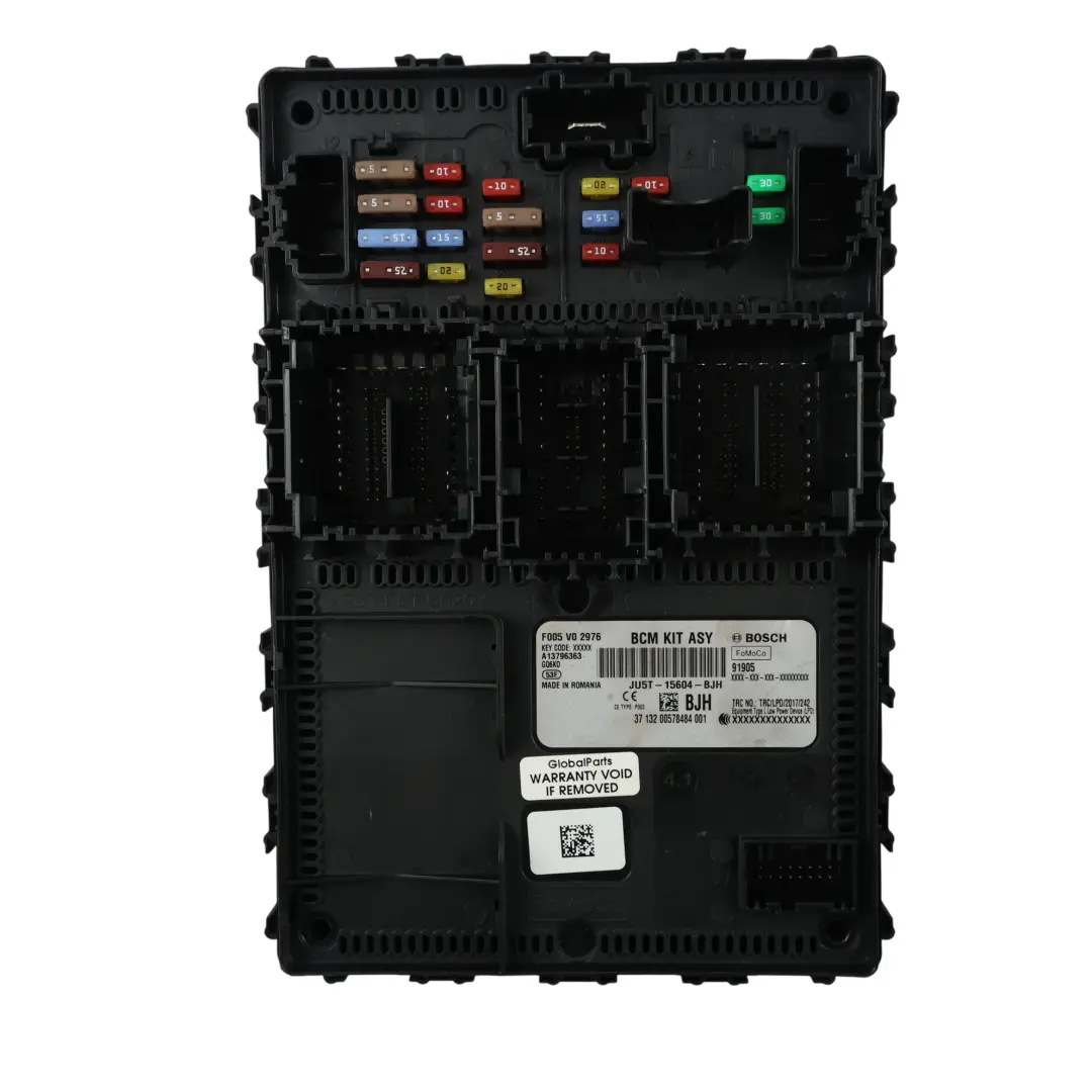 Ford Fiesta St Mk8 Body Control Module BCM Fuse Box Control Unit - SKU JU5T-15604-BJH - Part number JU5T-15604-BJH